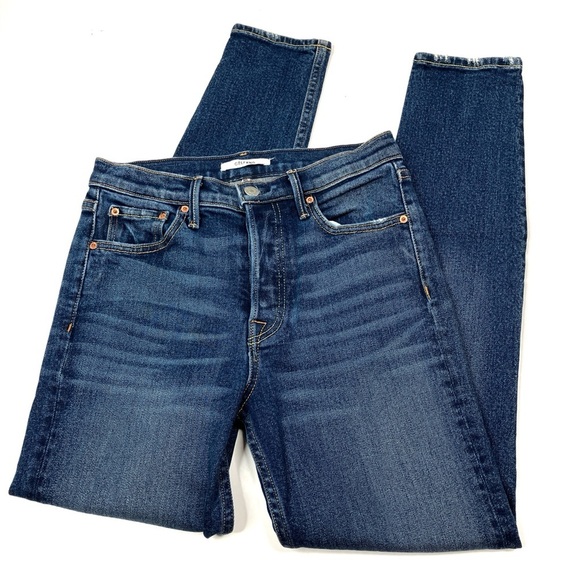 GRLFRNDKarolina Joan Jett Dark Wash Button Fly High Rise Skinny Jeans 26
